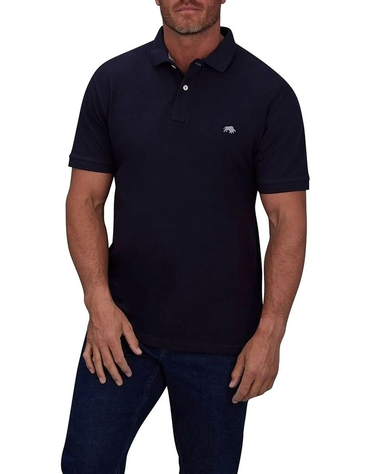 Signature Pique Polo in Navy