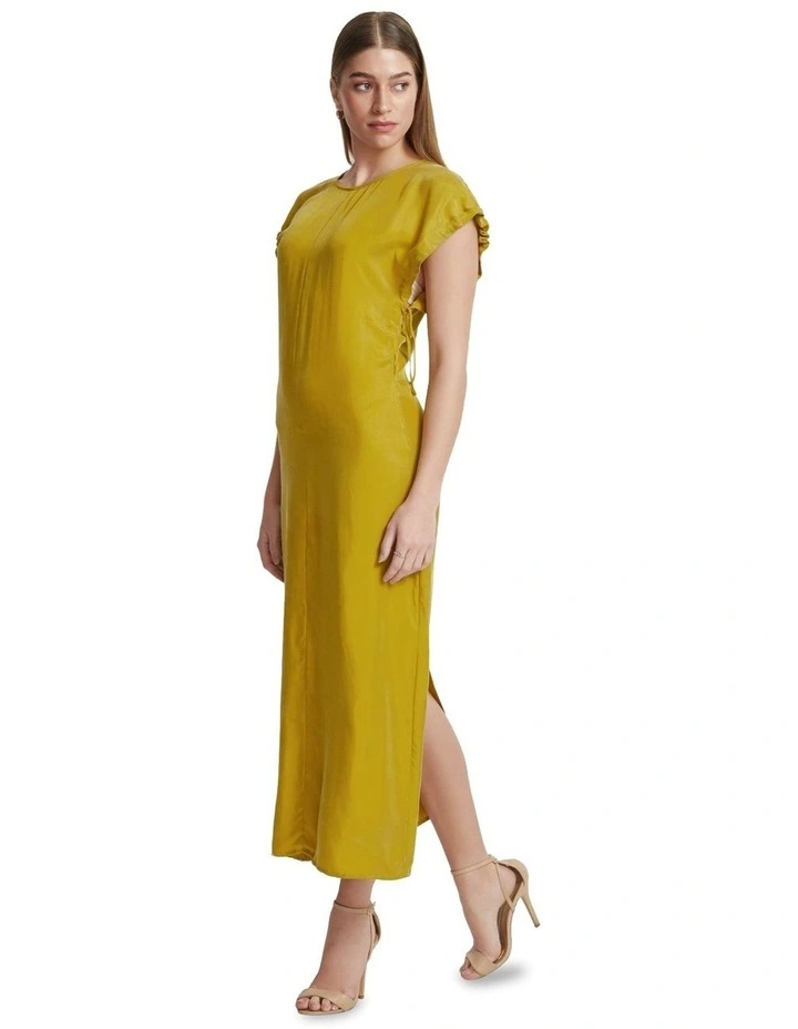 Fleur Fluid Dress in Lime