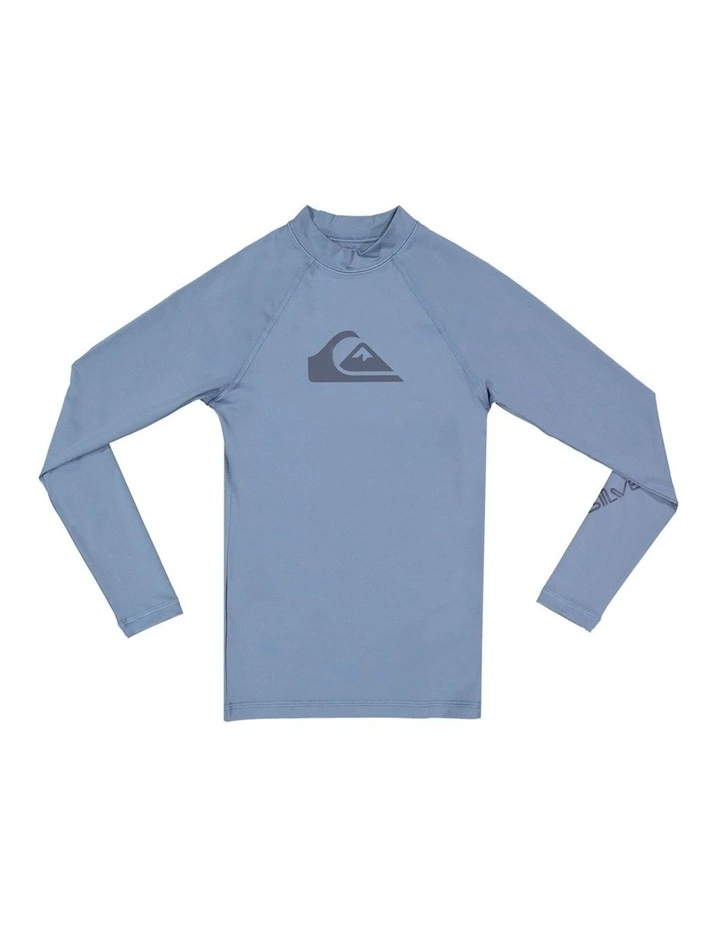All Time Long Sleeve UPF 50 Rash Vest in Bering Sea