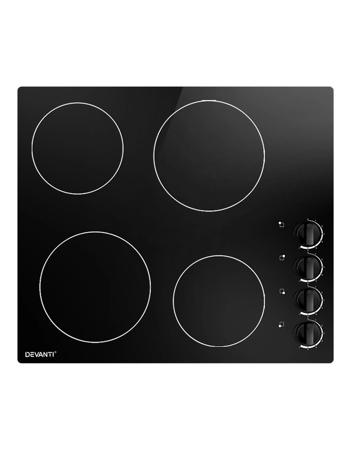 Ceramic Cooktop 60cm 4 Zone Knobs Control