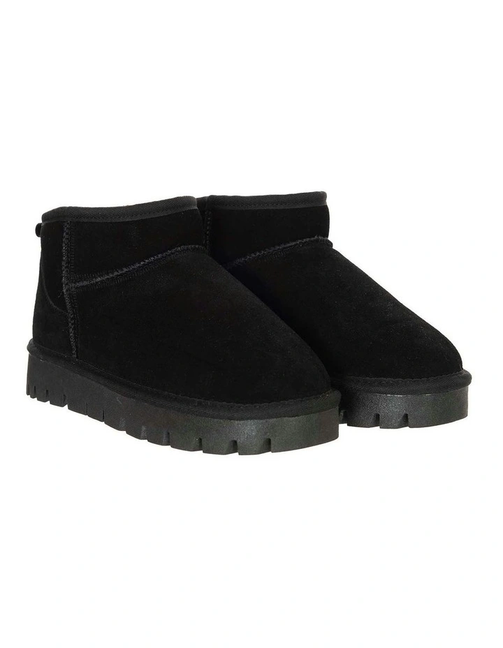 Lucie Mini Platform Boots in Black