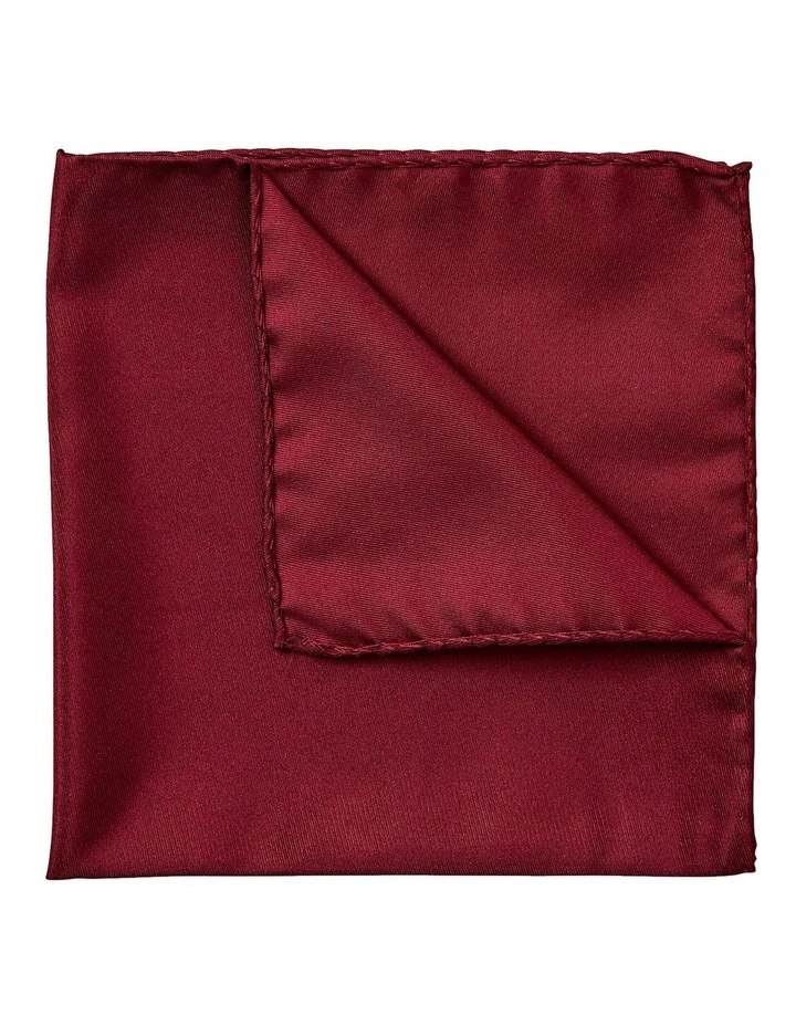Formal Silk Pocket Square in Burgandy