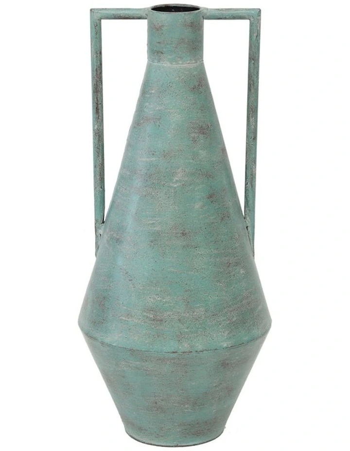 Urn Decorative Ornament in Aqua