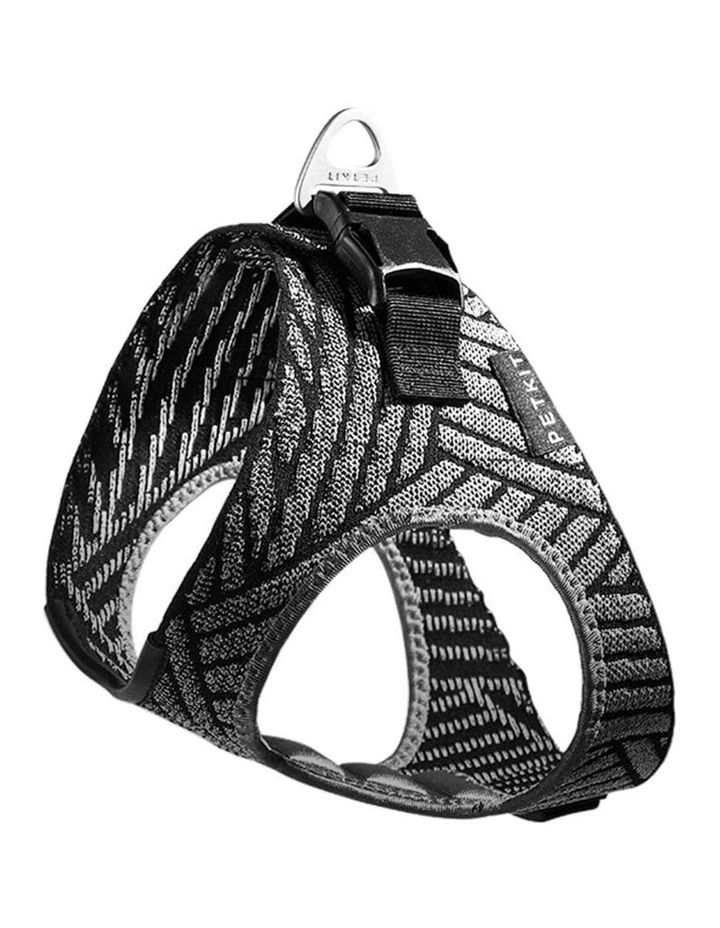 Dog Adjustable Outdoor Secure Harness Vest Air Fly Large in Black