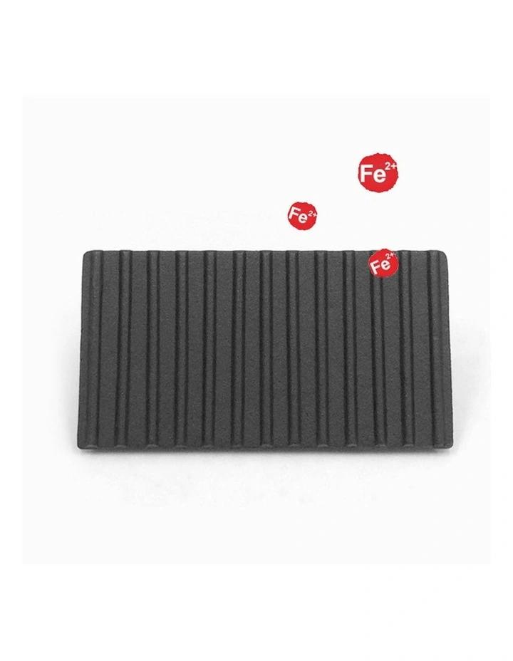 Cast Iron with Wood Handle Weight Plate in Black
