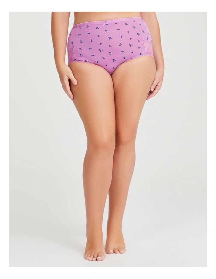 Bamboo Lace Briefs 2Pk in Print