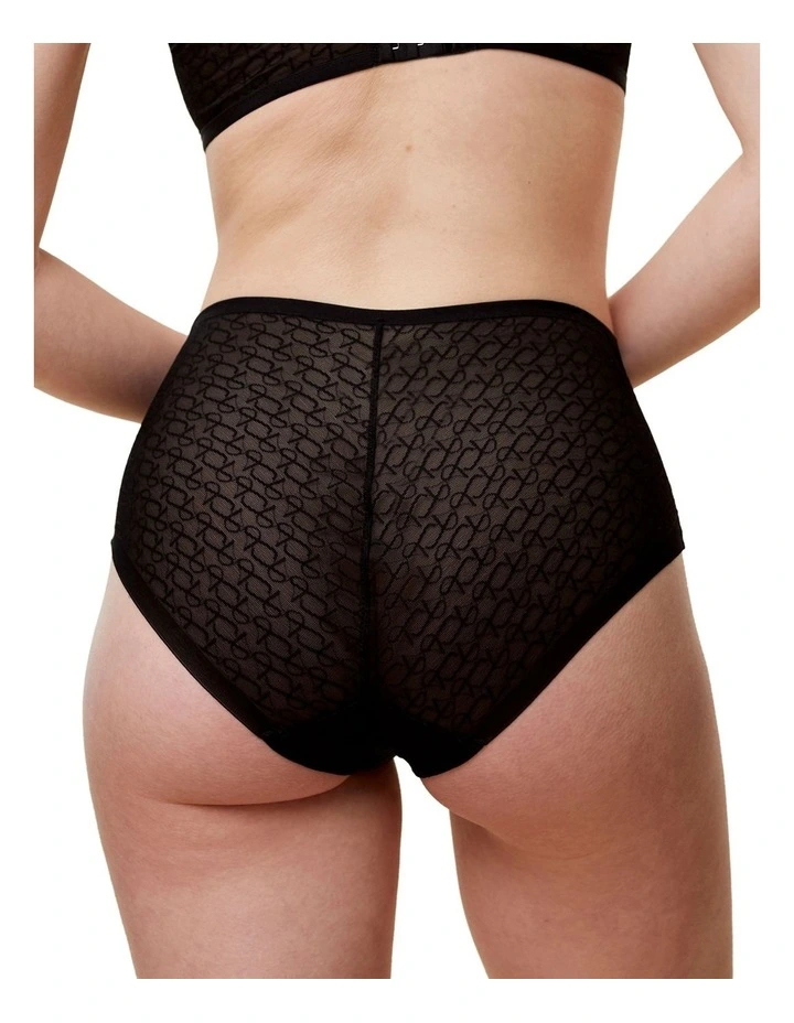 Signature Sheer Maxi EX Briefs in Black