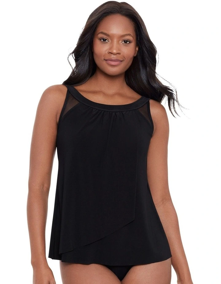 Illusionists Ursula Underwired Tankini Top in Black