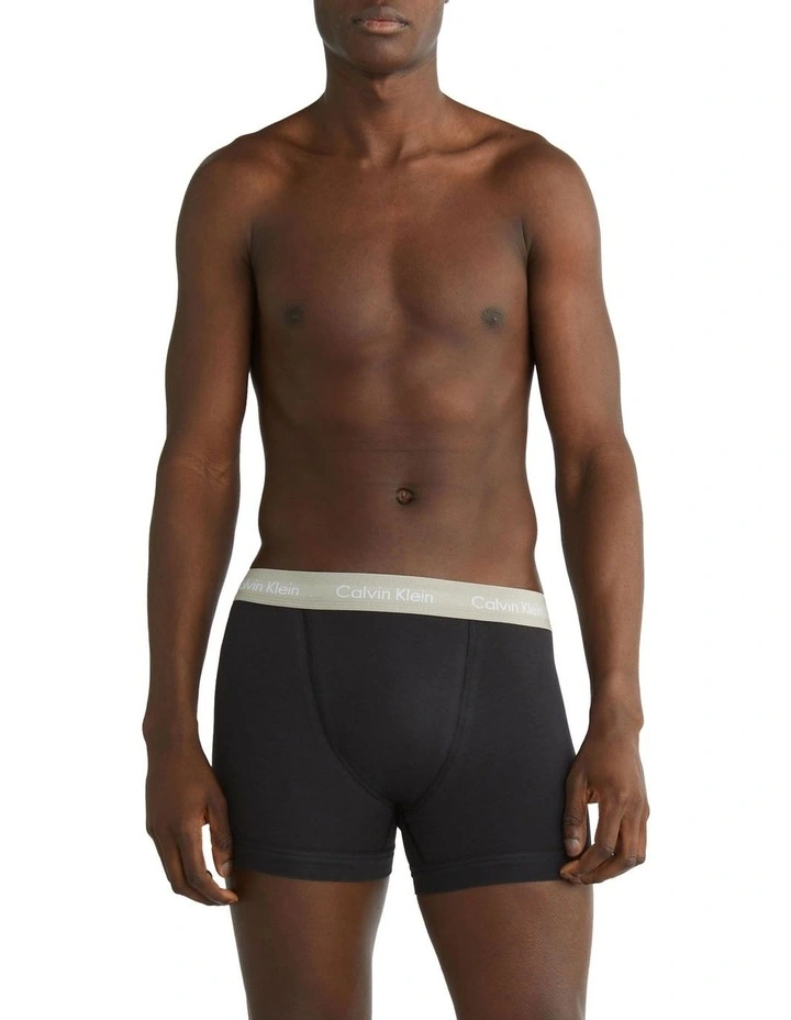 Cotton Stretch Trunks 3 Pack in Multi