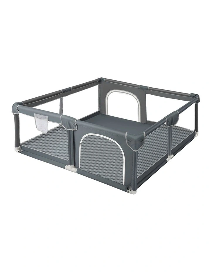Playpen Safety Security Gate in Dark Grey