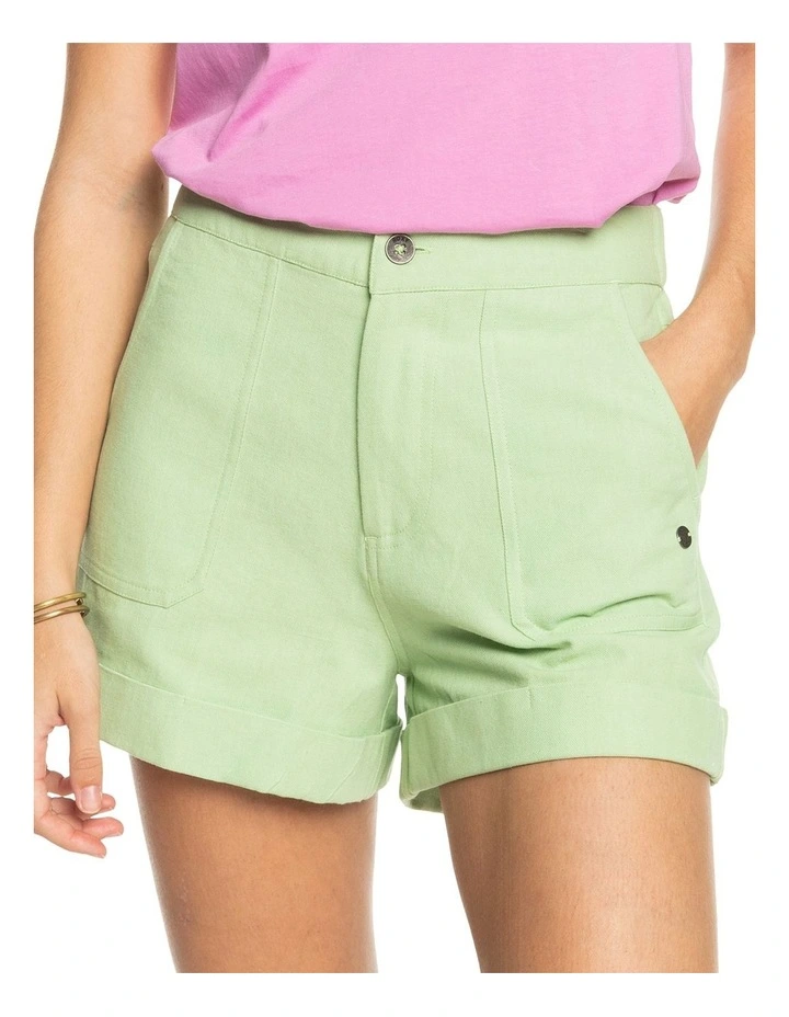 Alta Casual Shorts in Quiet Green