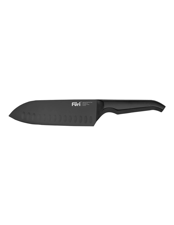 Jet Santoku Knife 17cm in Black