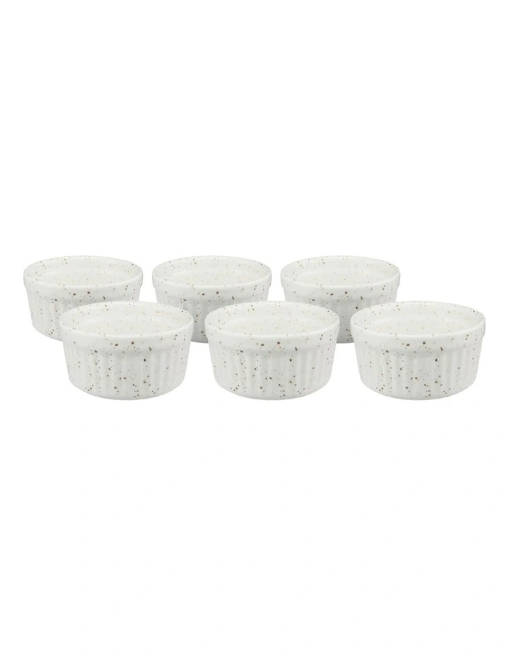 Brilliance Ramekin 8.5cm 6 Piece Set Gift Boxed in Cream