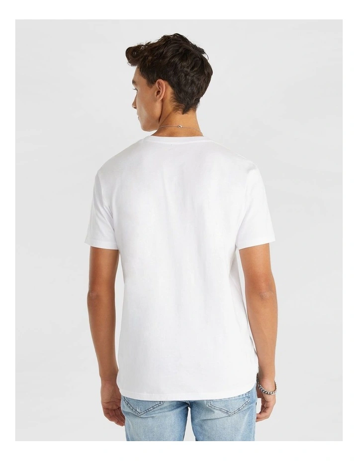 Relaxed Basic Tee in White