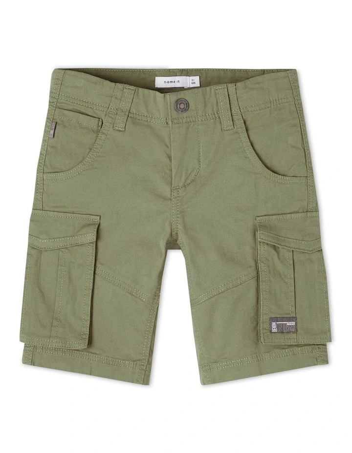 Ryan Long Cargo Shorts in Deep Lichen Green