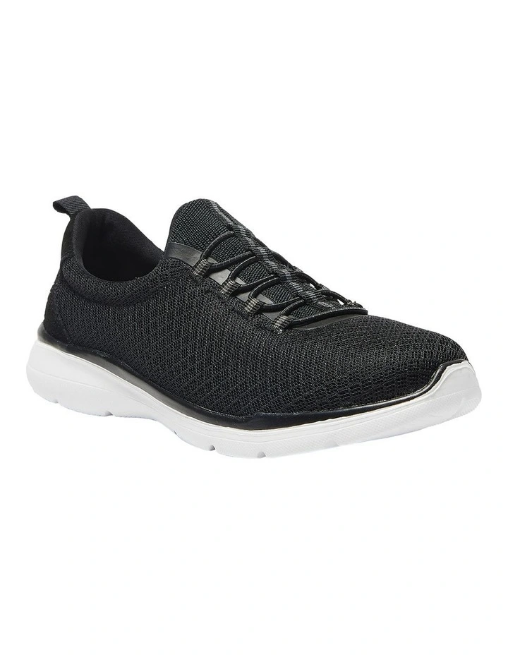 Quattro Sneakers in Black Knit