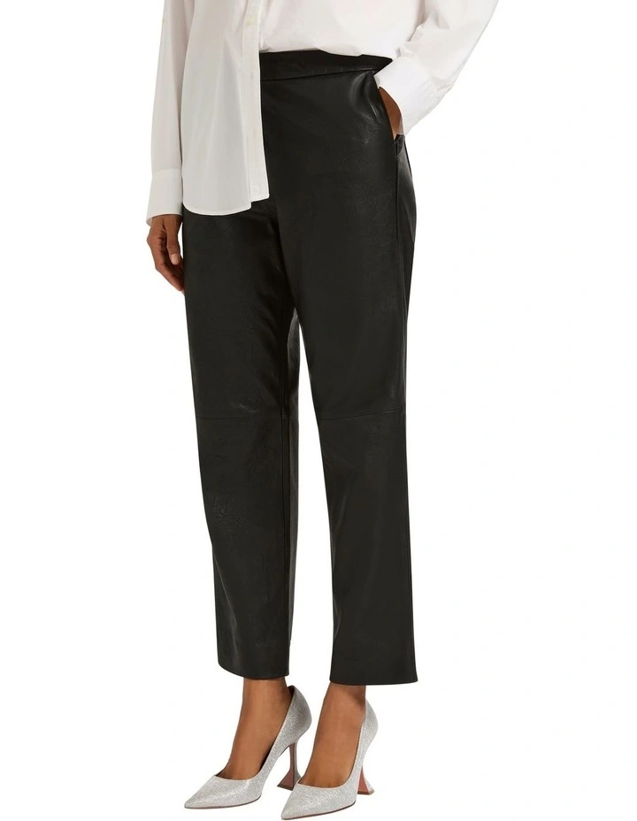 Rosalie Leather Pants in Black