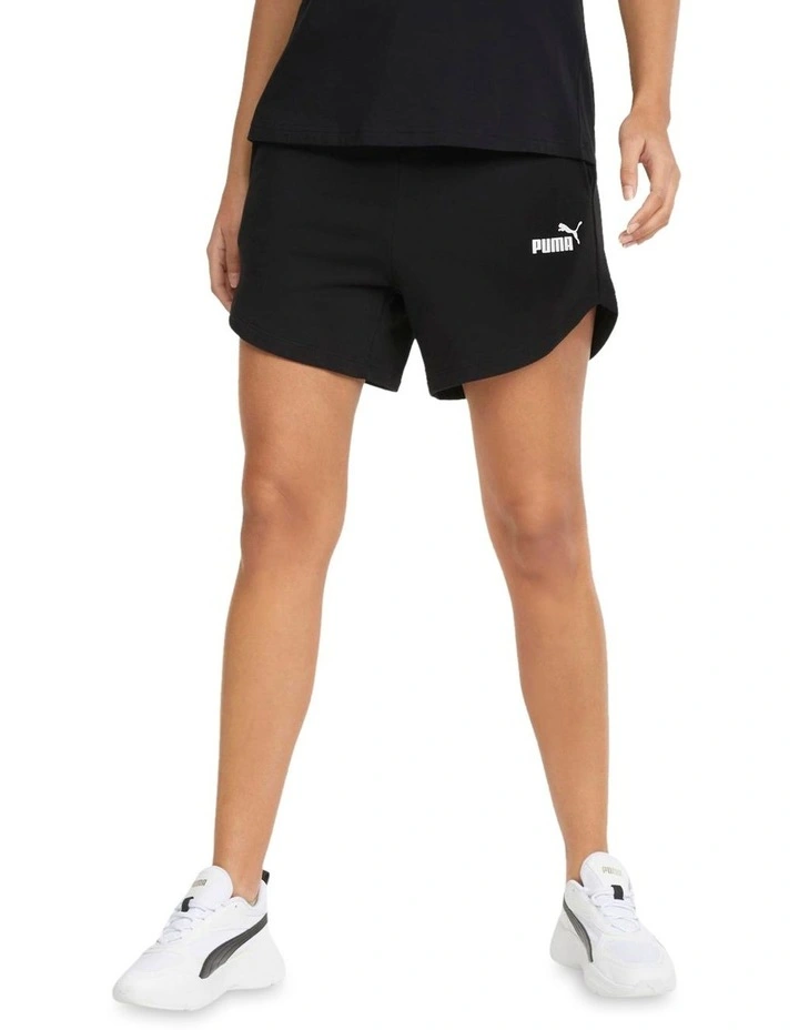 Essential 5 Inch High Waist Shorts In Black