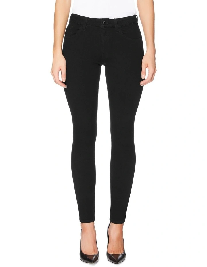Sexy Curve Overdye Skinny Jean in Black
