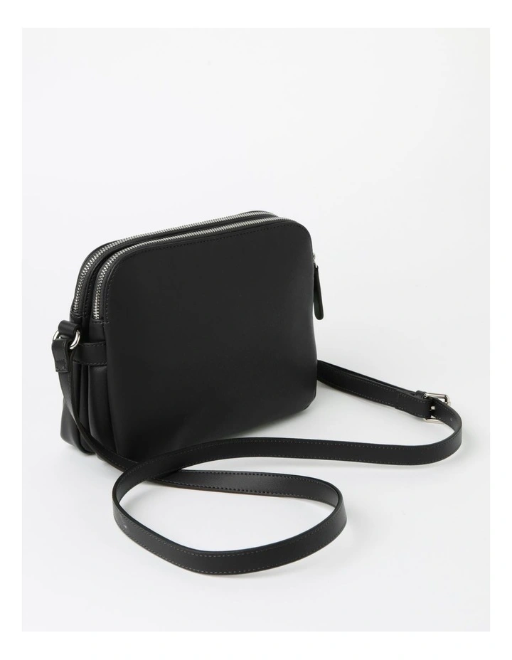 Maldives Black Multi Gusset Crossbody Bag