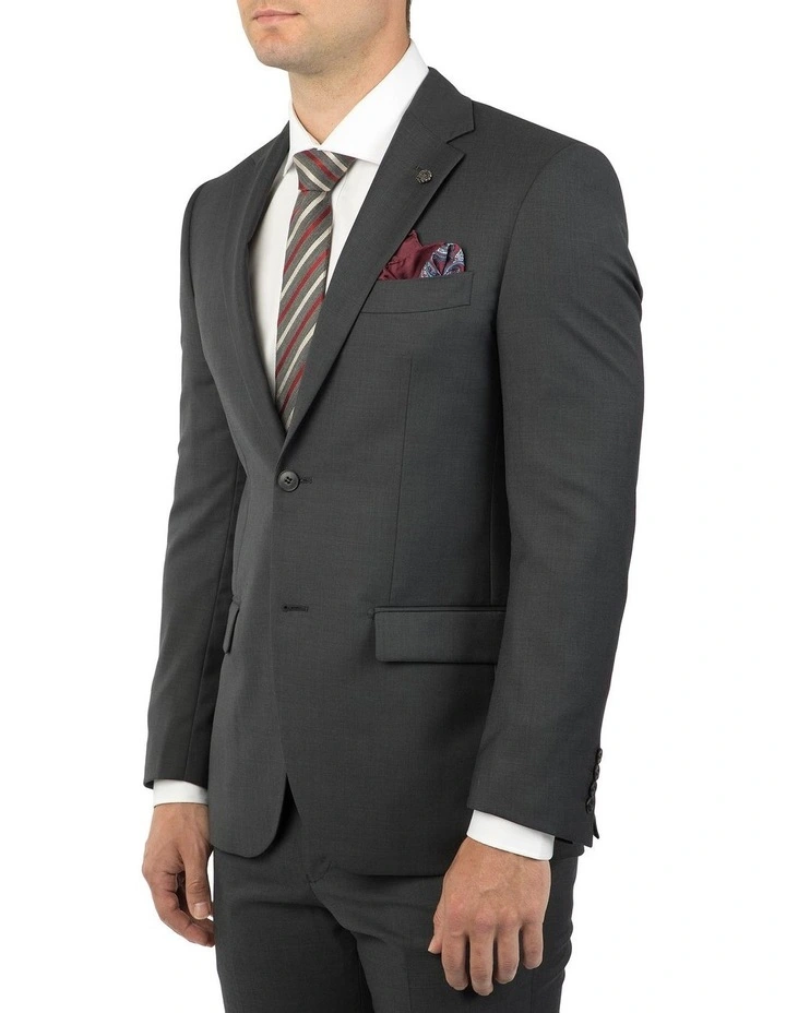 Modern Fit Hardwick Charcoal Jacket F2042