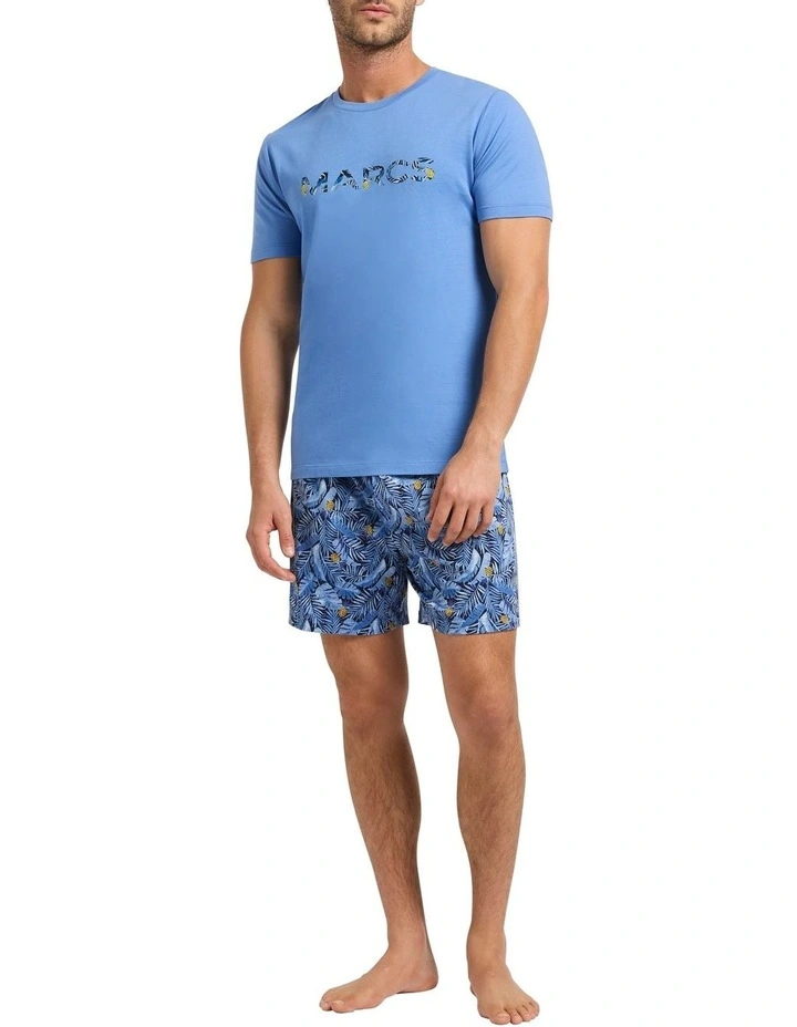 Pine By Me Pyjama Short Set in Blue Multi