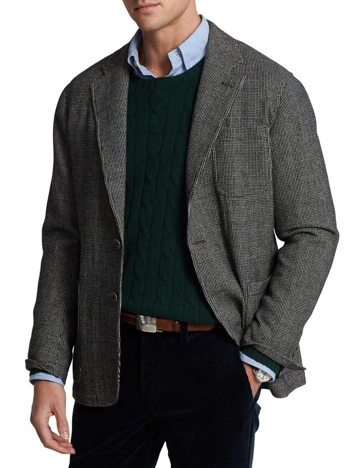 Artisan Washed Tweed Sport Coat in Grey