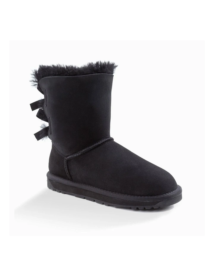 Classic Water Resistant Bailey Bow Boots in Black
