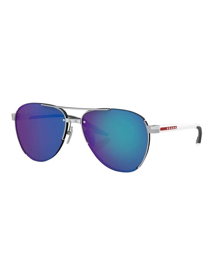 PS 51YS Sunglasses in Silver