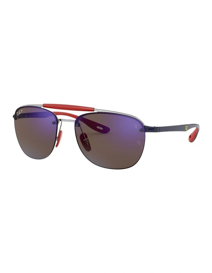 RB3662M Scuderia Ferrari Silver Polarised Sunglasses