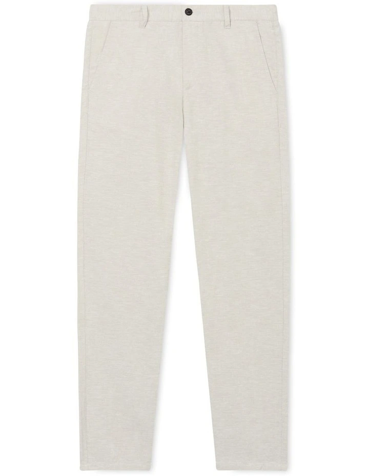 Junior Fit Linen Blend Pant in Ecru