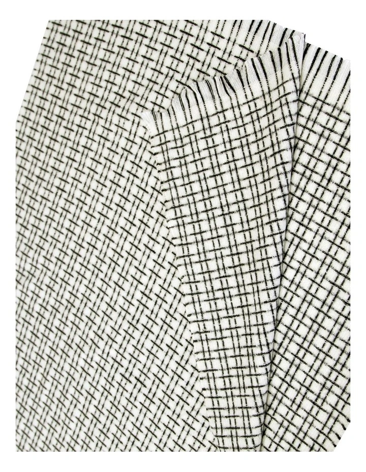 Uptown Textured Scarf in White