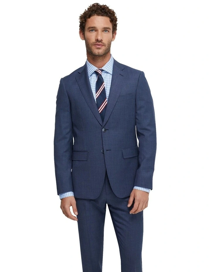 Byron Wool Suit Jacket in Blue