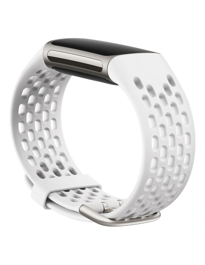 Charge 5 Sport Band Frost White Large