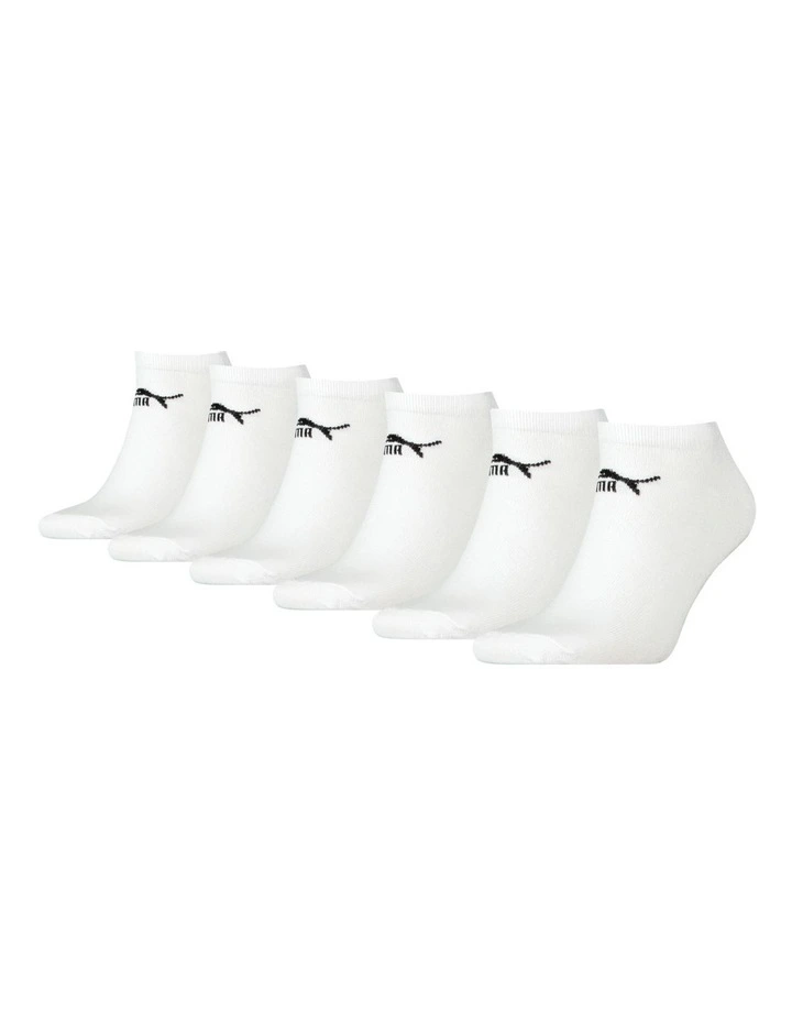 6 Pack Sport Elements Sneaker Socks White