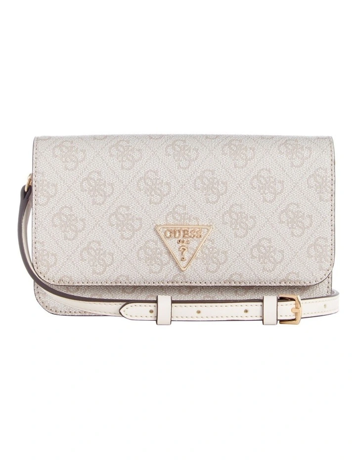 Noelle Xbody Flap Organizer in Cream