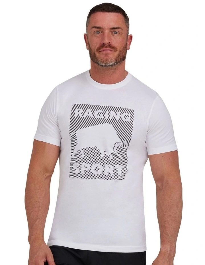 Halftone Casual T-shirt in White