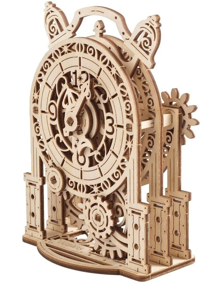 Mechanical Vintage Alarm Clock 43 Piece Wooden 3D Puzzle Set (8 Years)