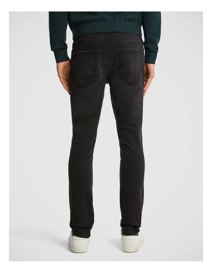 Gonzalez Skinny Jeans in Washed Black