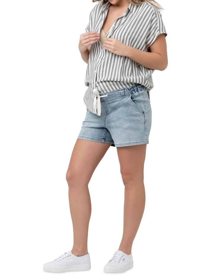 Ada Relaxed Shirt in Black/White