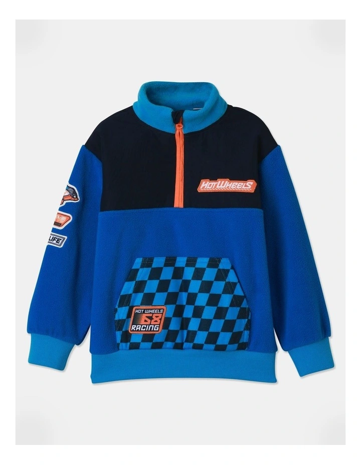 Polarfleece Sweat Top in Blue