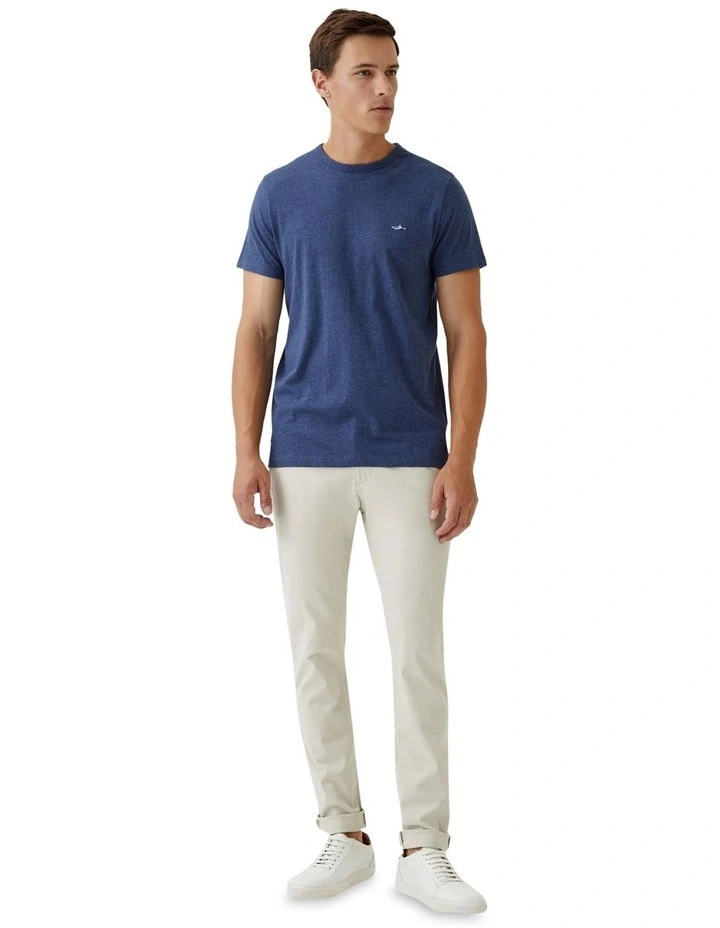 Ben Organic Cotton Crew Neck T-Shirt in Navy