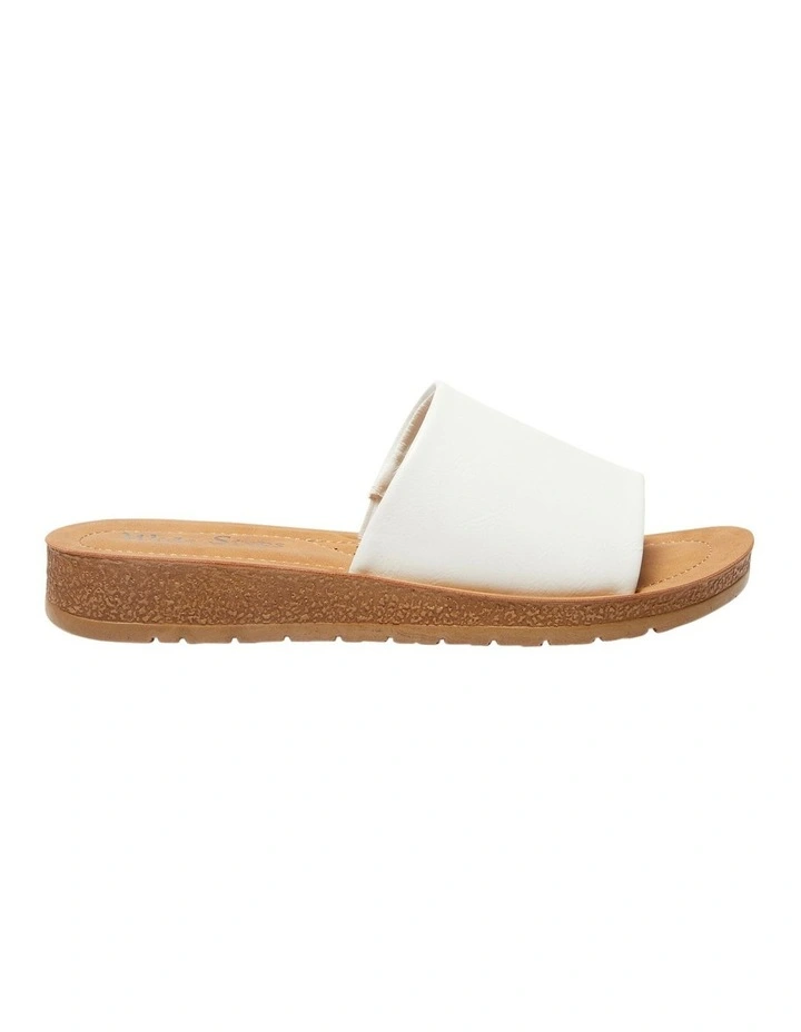 Enid Sandals in White Smooth