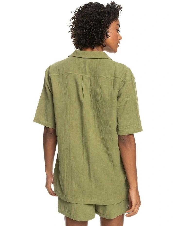 Aloha Sunset Short Sleeve Shirt in Green