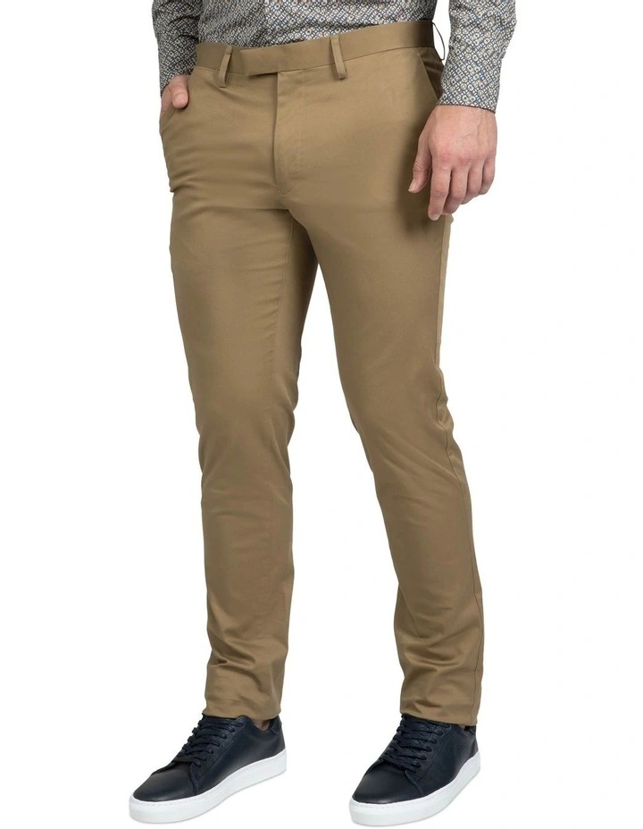 Slim Fit Taupe Luca Chino