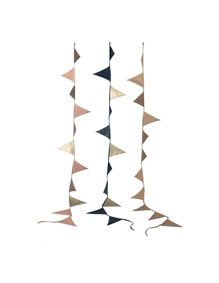 Garland Bunting Flags in Tan