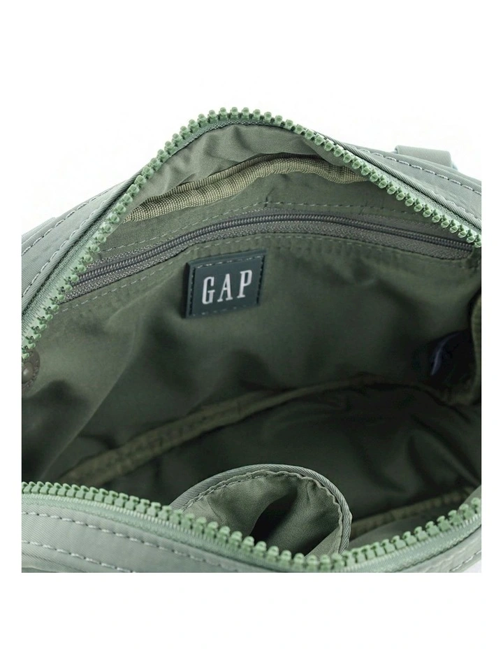 Nylon Slim Cross-Body Bag in Twig