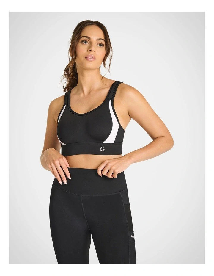 Evolve Moulded High Impact Sports Bra in Black/White