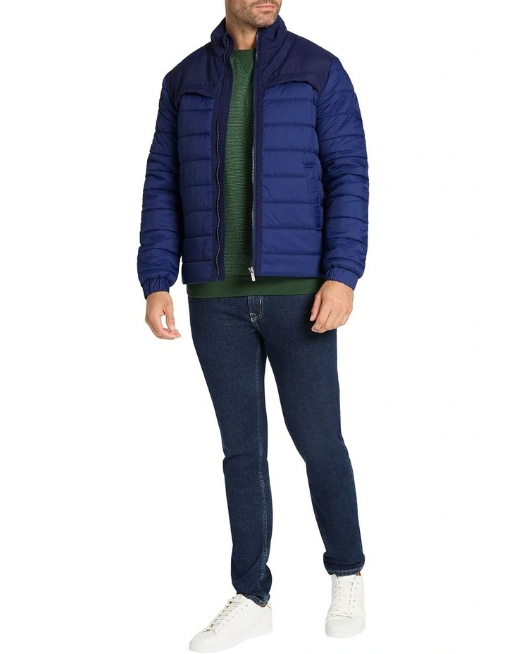 Erwin Puffer Jacket in Midnight Blue