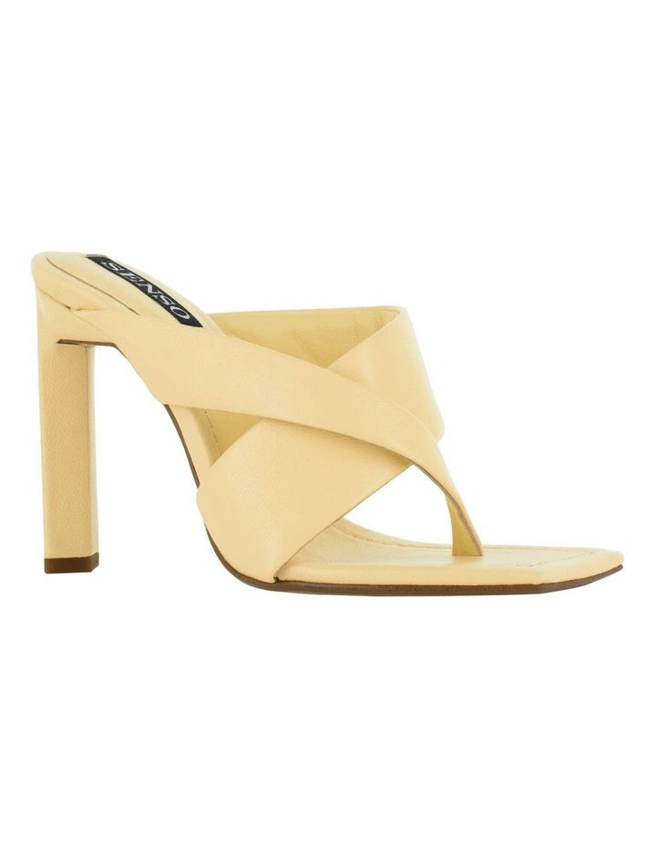Sofie II Heeled Mules in Yellow
